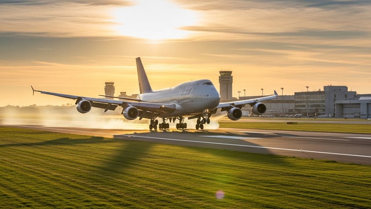 કેટલાક મોટા વિમાનો વધુમાં વધુ લગભગ 900–950 કિમી પ્રતિ કલાક સુધી ઉડી શકે છે, પરંતુ ઇંધણ બચત અને સુરક્ષા માટે તેઓ સામાન્ય રીતે ઓછી ગતિ રાખે છે. જ્યારે વિમાન ગંતવ્ય સ્થળ પાસે પહોંચે છે, ત્યારે લેન્ડિંગ માટે તેની ઝડપ ધીમે ધીમે ઘટાડવામાં આવે છે. ( Credits: AI Generated )