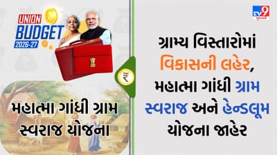 Breaking New : Union Budget 2026-27: ગ્રામીણ ભારત માટે આશાનું કિરણ, મહાત્મા ગાંધી ગ્રામ સ્વરાજ અને હેન્ડલૂમ યોજનાની જાહેરાત