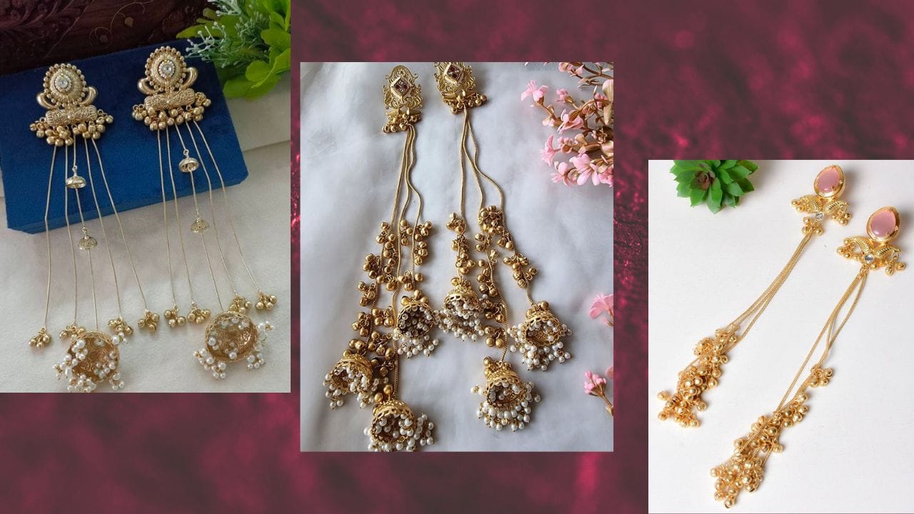 માત્ર ખાસ પ્રસંગો કે ઇવેન્ટ્સ માટે નહીં, પણ તમારા લુકમાં સ્ટાઇલિશ ટચ ઉમેરવા માટે તમે આ 'કાંફૂલ ઝુમકી કાશ્મીરી ઈયરરિંગ્સ' અજમાવી શકો છો. આ ઈયરરિંગ ડિઝાઇન આજકાલ ટ્રેન્ડમાં છે અને ઘણી મહિલાઓની પ્રથમ પસંદગી બની ચુકી છે. (Image Credit Source: Social Media)