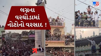 Breaking News : લગ્નના વરઘોડામાં નોટોનો વરસાદ ! પૈસા લૂંટવા લોકો ઘરના ધાબે અને ગાડીઓ પર ચઢ્યા, જુઓ Video