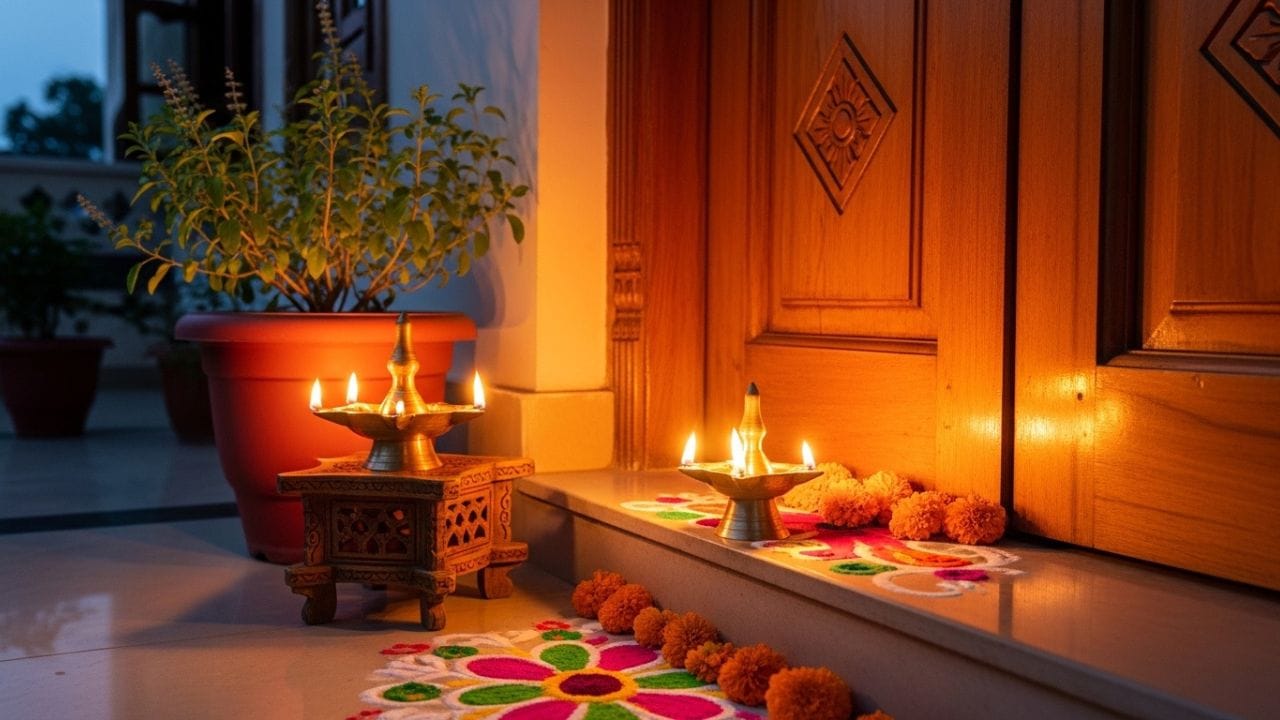 દીવો પ્રગટાવતા પહેલાં હાથ સાફ હોવા જરૂરી માનવામાં આવે છે, કારણ કે ગંદા હાથે દીવો કરવો શુભ ગણાતો નથી. સ્વચ્છતા સાથે દીવો કરવાથી સકારાત્મકતા વધે છે એવી માન્યતા છે.  દીવો કર્યા પછી તરત જ દરવાજો બંધ પણ ન કરવો ( નોંધ :ટીવી9 કોઈ પણ પ્રકારે અંધશ્રદ્ધાને પ્રોત્સાહન આપતુ નથી. આ અહેવાલ માત્ર ધાર્મિક માન્યતા અને લોકોમાં પ્રચલિત માન્યતા, રીત રિવાજને આધારે રજૂ કરવામાં આવેલ છે. ) ( Credits: AI Generated )