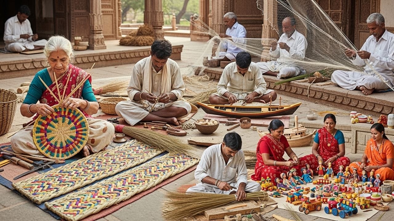 ટોપલી/સાવરણી બનાવનારા, ઢીંગલી અને રમકડા બનાવનારા, હોડી બનાવનારા, માછીમારીની જાળ બનાવનારા આ યોજનાનો લાભ મેળવી શકો છો.