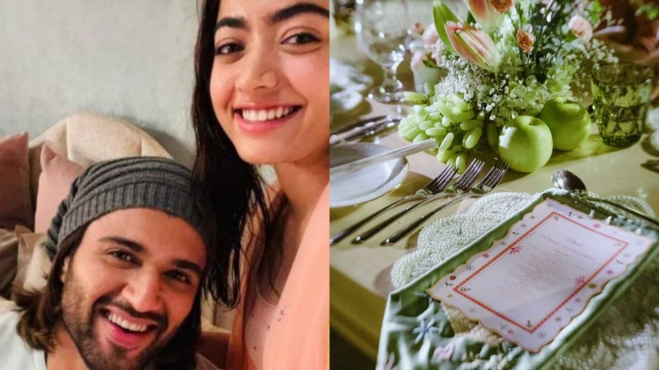  રશ્મિકા અને વિજયના લગ્નની સંપૂર્ણ વિગતો: રશ્મિકા અને વિજય દેવેરાકોંડાના લગ્નમાં ઘણા મોટા સ્ટાર્સ હાજરી આપે તેવી અપેક્ષા છે, જેમાંથી કેટલાક નજીકના મિત્રો છે. ટોલીવુડના દિગ્દર્શકો તરુણ ભાસ્કર, શિવ નિર્વાણ, વામસી પૈડીપલ્લી અને સંદીપ રેડ્ડી વાંગા પહેલાથી જ આ સમારોહમાં પહોંચી ચૂક્યા છે. રશ્મિકાના મિત્રો રાહુલ રવિન્દ્રન અને આશિકા રંગનાથ પણ લગ્નમાં ભાગ લેવા માટે પહોંચી ચૂક્યા છે. તેમના લગ્નની અપેક્ષાએ રિસોર્ટમાં સુરક્ષા વધારી દેવામાં આવી છે, અને ઉદયપુર એરપોર્ટ પર પણ સુરક્ષા કડક રાખવામાં આવી છે.