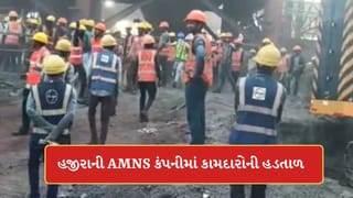 સુરતઃ હજીરાની AMNS કંપનીમાં કામદારોની હડતાળ, બેકાબુ બનેલા કામદારોને કાબુમાં લેવા ટિયર ગેસ છોડાયા