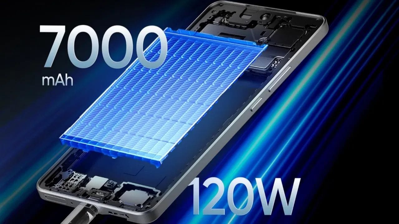 Realme GT 7T Price in India:  આ શક્તિશાળી Realme ફોનમાં MediaTek Dimensity 8400 Max પ્રોસેસર, 7000mAh બેટરી, 120W ફાસ્ટ ચાર્જિંગ, 6000 nits પીક બ્રાઇટનેસ, 32-મેગાપિક્સલનો ફ્રન્ટ કેમેરા, 50-મેગાપિક્સલનો પ્રાઇમરી કેમેરા અને 6.8-ઇંચ ડિસ્પ્લે છે. (ફોટો: Realme)