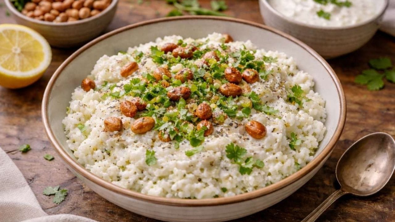 ગરમીમાં સવારના નાસ્તા માટે દહીં પૌવા એક ઉત્તમ વિકલ્પ છે. આ વાનગી શરીરને ઠંડક આપે છે અને સાથે એનર્જી પણ આપે છે. તેને બનાવવા માટે ભીંજવેલા પૌવા અને ઠંડા દહીંને મિક્સ કરો. તેમાં બારીક કાપેલી ડુંગળી, કાકડી, ગાજર, લીલા મરચાં અને ધાણા ઉમેરો. ઉપરથી શીંગદાણા અને દાડમના દાણા નાખવાથી તેનો સ્વાદ વધુ વધે છે. આ વાનગી હલકી પણ છે અને પચવામાં સરળ છે.