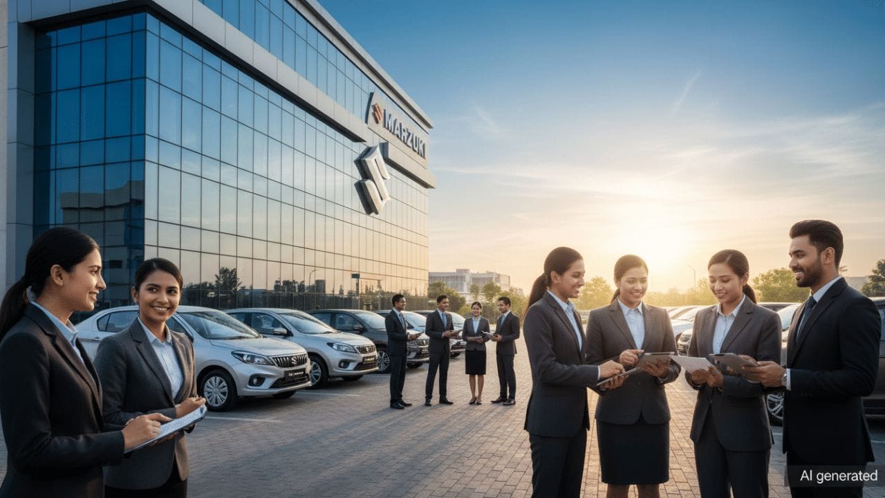 કંપનીનું શાનદાર પરફોર્મન્સ: મારુતિ સુઝુકીની બેલેન્સ શીટ અને વેચાણના આંકડા કંપનીની મજબૂતી દર્શાવે છે: (01) વેચાણમાં વૃદ્ધિ: નાણાકીય વર્ષ 2026 ના પ્રથમ નવ મહિનામાં કંપનીએ 14.35 લાખથી વધુ કાર વેચી છે, જે 3.9% નો વાર્ષિક વધારો સૂચવે છે. (02) નફો: ત્રીજા ક્વાર્ટરમાં કંપનીનો ચોખ્ખો નફો ₹37,940 મિલિયન રહ્યો હતો. (03) સેગમેન્ટ: કોમ્પેક્ટ કાર અને યુટિલિટી વ્હિકલ (UVs) ના વેચાણમાં કંપનીનું વર્ચસ્વ યથાવત છે.