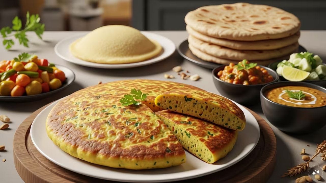 જો તમે સ્વાદ અને આરોગ્ય બંને ઇચ્છો છો, તો બેસનનો ચીલો ઉત્તમ વિકલ્પ છે. તેમાં પનીર ઉમેરવાથી પ્રોટીનનું પ્રમાણ વધી જાય છે. બેસનનું બેટર બનાવીને તવા પર ફેલાવો અને તેમાં કચરેલું પનીર ભરીને શેકી લો. આ વાનગી સ્વાદિષ્ટ અને પોષણથી ભરપૂર છે.