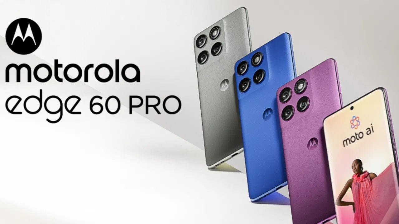 Motorola Edge 60 Pro Price in India:  મોટોરોલા-બ્રાન્ડના આ ફોનની કિંમત ₹29,999 (8/256GB) થી શરૂ થાય છે. સુવિધાઓની વાત કરીએ તો 50-મેગાપિક્સલનો ટ્રિપલ રિયર કેમેરા, 6000mAh બેટરી, 6.7-ઇંચ સુપર HD+ ડિસ્પ્લે અને મીડિયાટેક ડાયમેન્સિટી 8350 પ્રોસેસરનો સમાવેશ થાય છે. (ફોટો: Motorola)