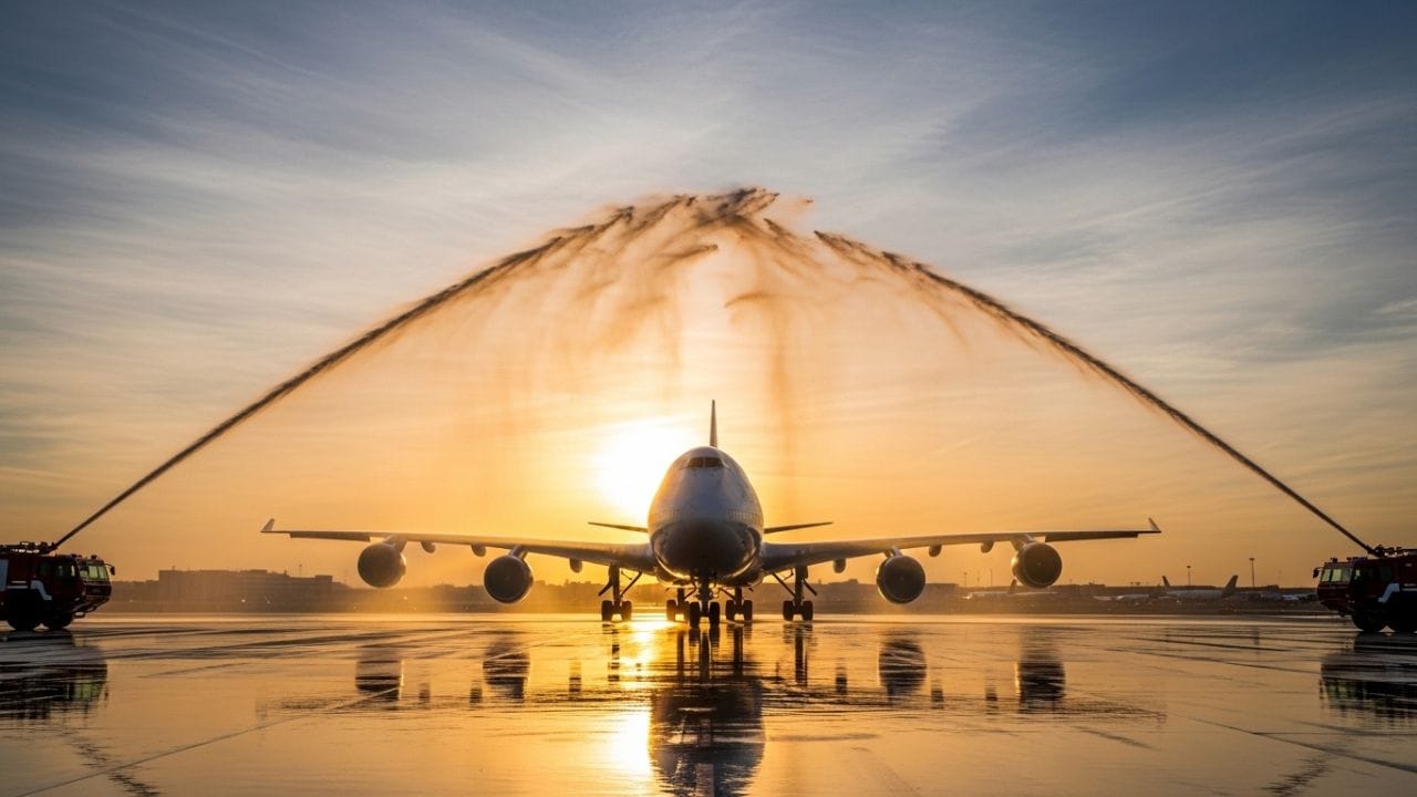 પ્લેન પર પડતી પાણીની ધાર જોઈને મુસાફરો ફફડી ઉઠે છે કે ક્યાંક એન્જિનમાં આગ તો નથી લાગી ને? પણ સત્ય જાણીને તમે દંગ રહી જશો.