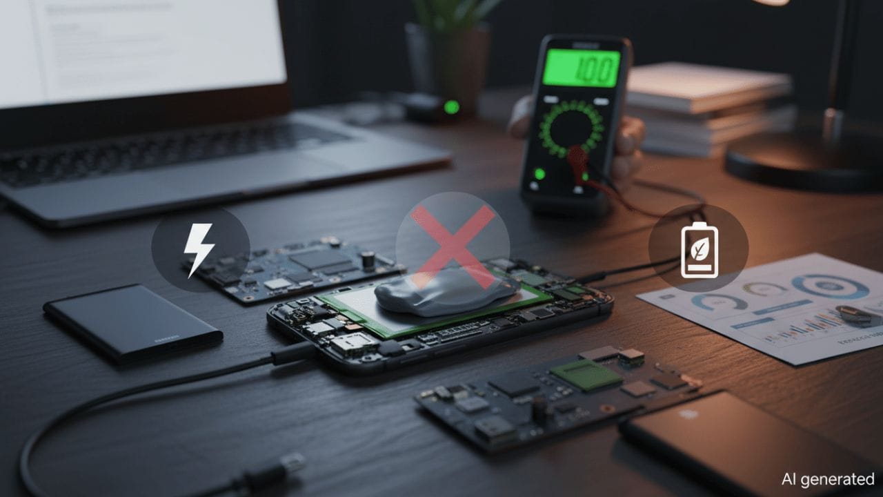 મીથ 1: બેટરી સંપૂર્ણ ખલાસ થાય ત્યારે જ ચાર્જ કરવી મોટાભાગના લોકો માને છે કે ફોન સ્વિચ ઓફ થાય ત્યાં સુધી ચાર્જ ન કરવો જોઈએ. આ વાત તદ્દન ખોટી છે! સત્ય: જો તમે બેટરીને 0% સુધી જવા દો છો, તો તેને ફરીથી બૂસ્ટ કરવા માટે ફોને વધુ મહેનત કરવી પડે છે, જે બેટરી હેલ્થને નુકસાન પહોંચાડે છે. એક્સપર્ટ્સ માને છે કે જ્યારે બેટરી 30% ની આસપાસ હોય ત્યારે જ તેને ચાર્જ પર મૂકી દેવી હિતાવહ છે.