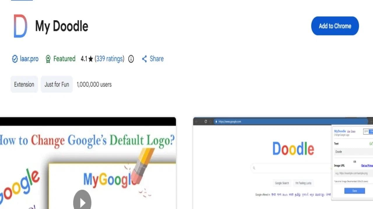 અહીં એક વાત નોંધનીય છે કે આ Extension ફક્ત તમારા બ્રાઉઝર પર જ કામ કરશે અને ફક્ત તમારા લેપટોપ અથવા કમ્પ્યુટર પર જ દેખાશે. ગૂગલનું નામ એ જ રહેશે; તે ફક્ત દ્રશ્ય હેતુઓ માટે છે, અને નામ ફક્ત પૂર્વાવલોકન સ્ક્રીન પર દેખાય છે, જે તમારા વ્યક્તિગત અનુભવને બદલી શકે છે.
(ફોટો: google)
