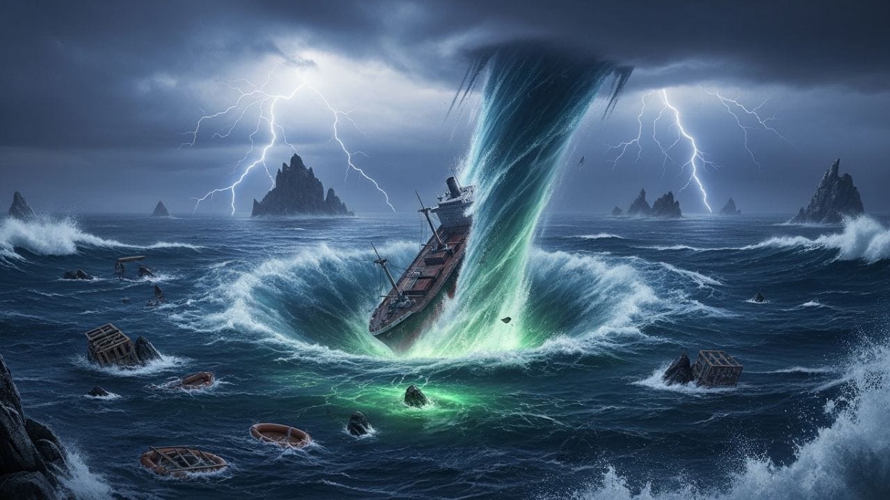 સાઉધેમ્પ્ટન યુનિવર્સિટીના જાણીતા સમુદ્ર વિજ્ઞાની ડૉ. સાયમન બોક્સલનું માનવું છે કે આ અકસ્માતો પાછળ કોઈ અલૌકિક શક્તિ નથી. તેમના મતે, આ વિસ્તારમાં સર્જાતી 'રોગ વેવ્ઝ' (Rogue Waves) એટલે કે અતિ વિશાળ અને અણધારી લહેરો જહાજો માટે કાળ સાબિત થાય છે.