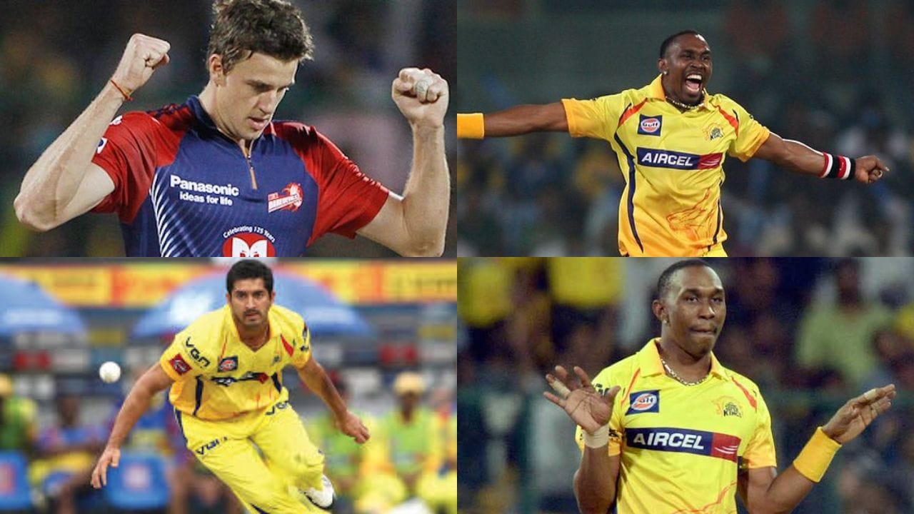 2012 માં  સાઉથ આફ્રિકન બોલર મોર્ને મોર્કેલે (DD) 25 અને 2013 ની સિઝનમાં ડવેન બ્રાવોએ (CSK) 32 વિકેટ લઈને પર્પલ કેપ તેના નામે કરી. તે પછીની સિઝન એટલે કે 2014માં મોહિત શર્માએ (CSK) 23 વિકેટ સાથે પર્પલ કેપ જીતી હાતી.  2015માં ફરી એક વાર ડવેન બ્રાવોએ (CSK) 26 વિકેટ લઈને પર્પલ કેપ પોતાના નામે કરી.