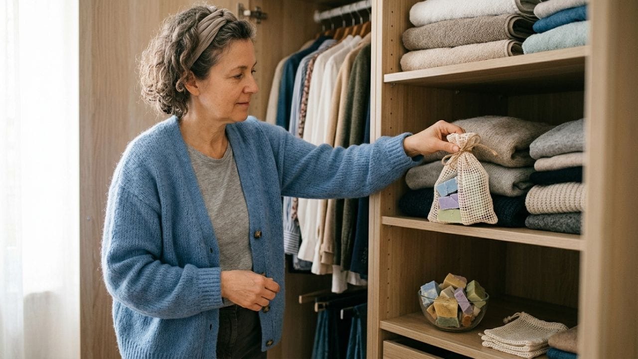 કબાટની દુર્ગંધ દૂર કરવા માટે: કબાટમાં ભેજ અથવા લાંબો સમય બંધ રહેવાને કારણે આવતી વિચિત્ર ગંધને દૂર કરવા સાબુના સૂકા ટુકડા કામ લાગશે. આ ટુકડાને પાતળા સુતરાઉ કપડા કે નેટની પોટલીમાં બાંધી કબાટના ખૂણામાં અથવા કપડાંની વચ્ચે રાખી દો. તેનાથી કપડાંમાં તાજી સુગંધ જળવાઈ રહેશે.