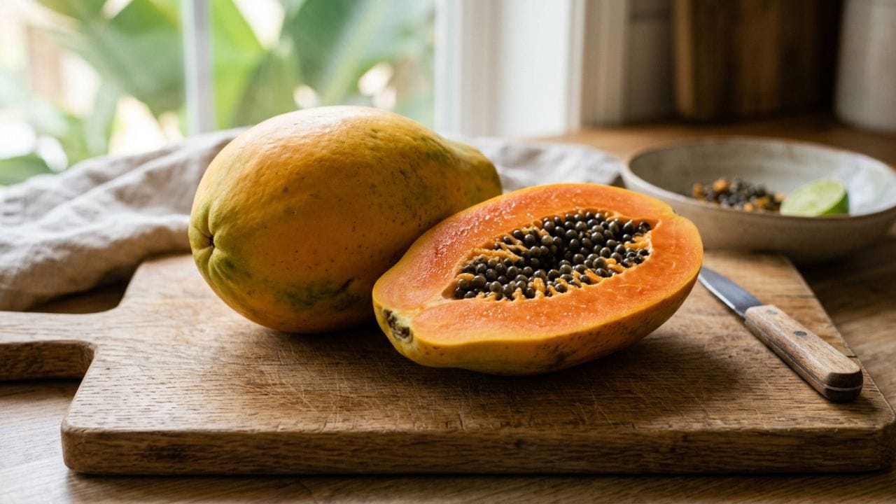 શરીરનું ડિટોક્સિફિકેશન: પપૈયું શરીરમાંથી ઝેરી તત્વો (ટિક્ઝિન્સ) બહાર કાઢવામાં મદદ કરે છે. તે તમારા લિવર અને આંતરડાની સફાઈ માટે 'નેચરલ ક્લીન્ઝર' તરીકે કામ કરે છે.