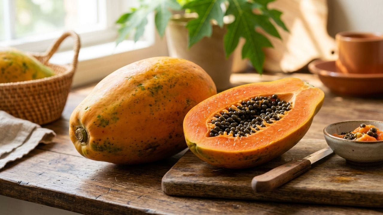 રોગપ્રતિકારક શક્તિમાં વધારો: વિટામિન A અને C થી ભરપૂર પપૈયું તમારી રોગપ્રતિકારક શક્તિ (Immunity) ને મજબૂત બનાવે છે, જેનાથી તમે મોસમી બીમારીઓથી બચી શકો છો.