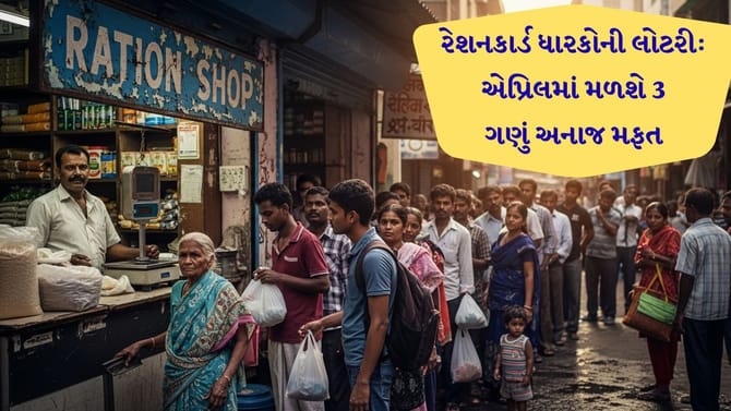 રેશનકાર્ડ: એપ્રિલમાં મળશે 3 મહિનાનું અનાજ એકસાથે, 41 લાખ કાર્ડ રદ