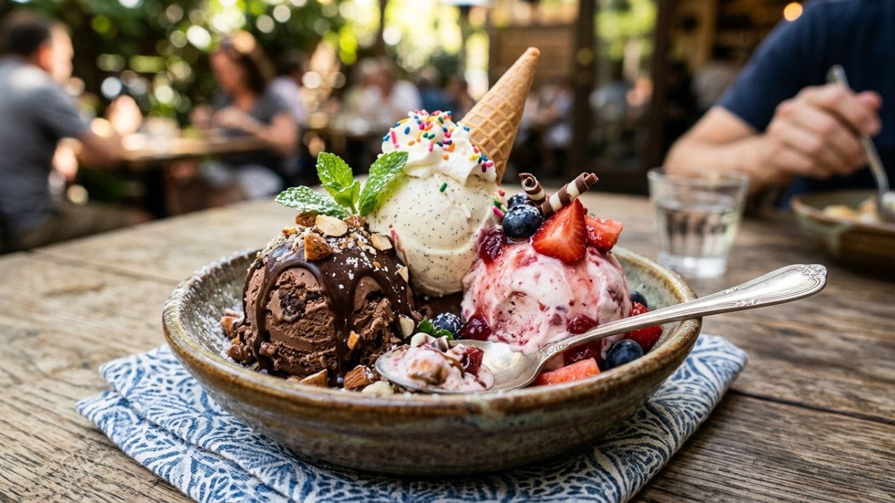 ગડબડ' અને અનોખા ફ્લેવર્સનું જન્મસ્થાન : મંગલુરુ તેની અનોખી આઈસ્ક્રીમ ડિશ 'ગડબડ' (Gadbad) માટે વિશ્વભરમાં જાણીતું છે. આ ડિશમાં આઈસ્ક્રીમ, ફળો, જેલી અને ડ્રાયફ્રૂટ્સના અનેક લેયર્સ હોય છે. આ ઉપરાંત, અહીં સ્થાનિક સ્વાદ મુજબ ફણસ (Jackfruit), નારિયેળ અને ગોળમાંથી બનેલી 'પનક' આઈસ્ક્રીમ જેવા અનોખા ફ્લેવર્સ મળે છે, જે તમને ભારતના અન્ય કોઈ શહેરમાં જોવા નહીં મળે.