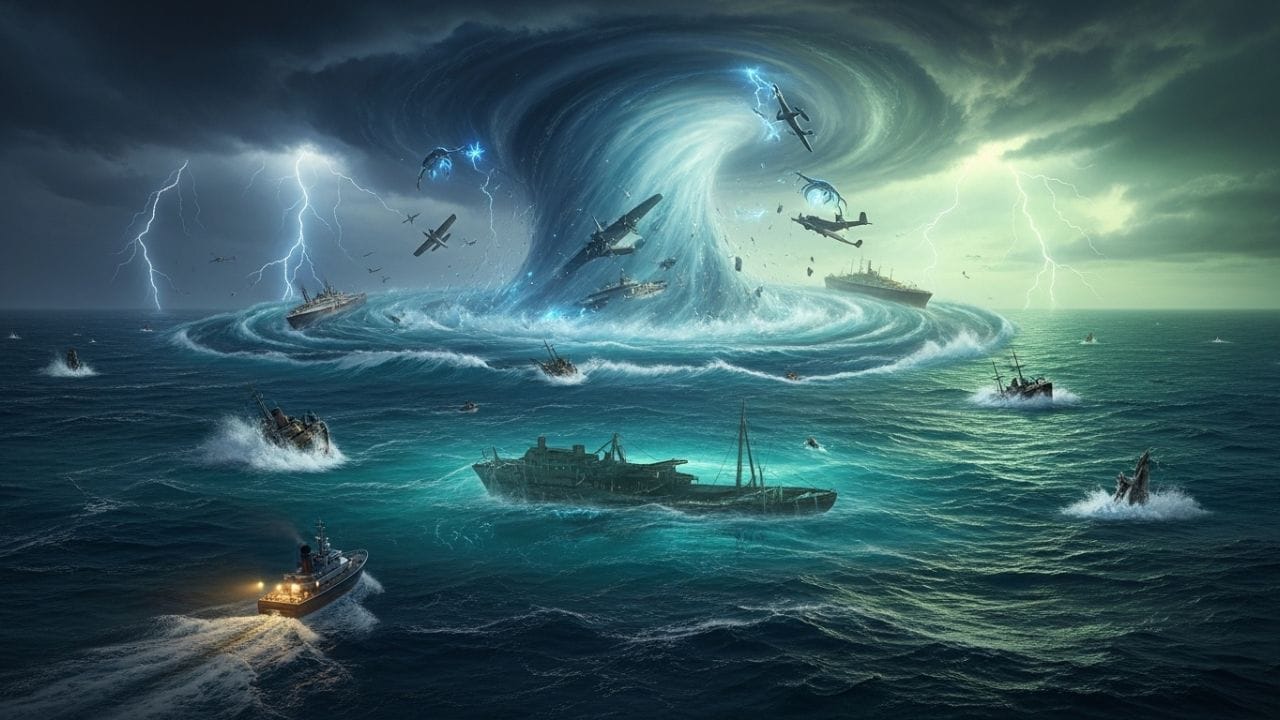 1945માં ગાયબ થયેલા પાંચ ટ્રેનિંગ વિમાનો (Flight 19) પાછળ પણ ખરાબ હવામાન અને પાયલોટની દિશાભૂલ જવાબદાર હોવાનું મનાય છે. વિજ્ઞાનીઓના મતે, માનવીય સહજ વૃત્તિ હંમેશા તથ્યો કરતા રહસ્યમય વાર્તાઓ તરફ વધુ જલ્દી આકર્ષાય છે, જેના કારણે આ સ્થળ 'શાપિત' તરીકે ઓળખાય્યું.