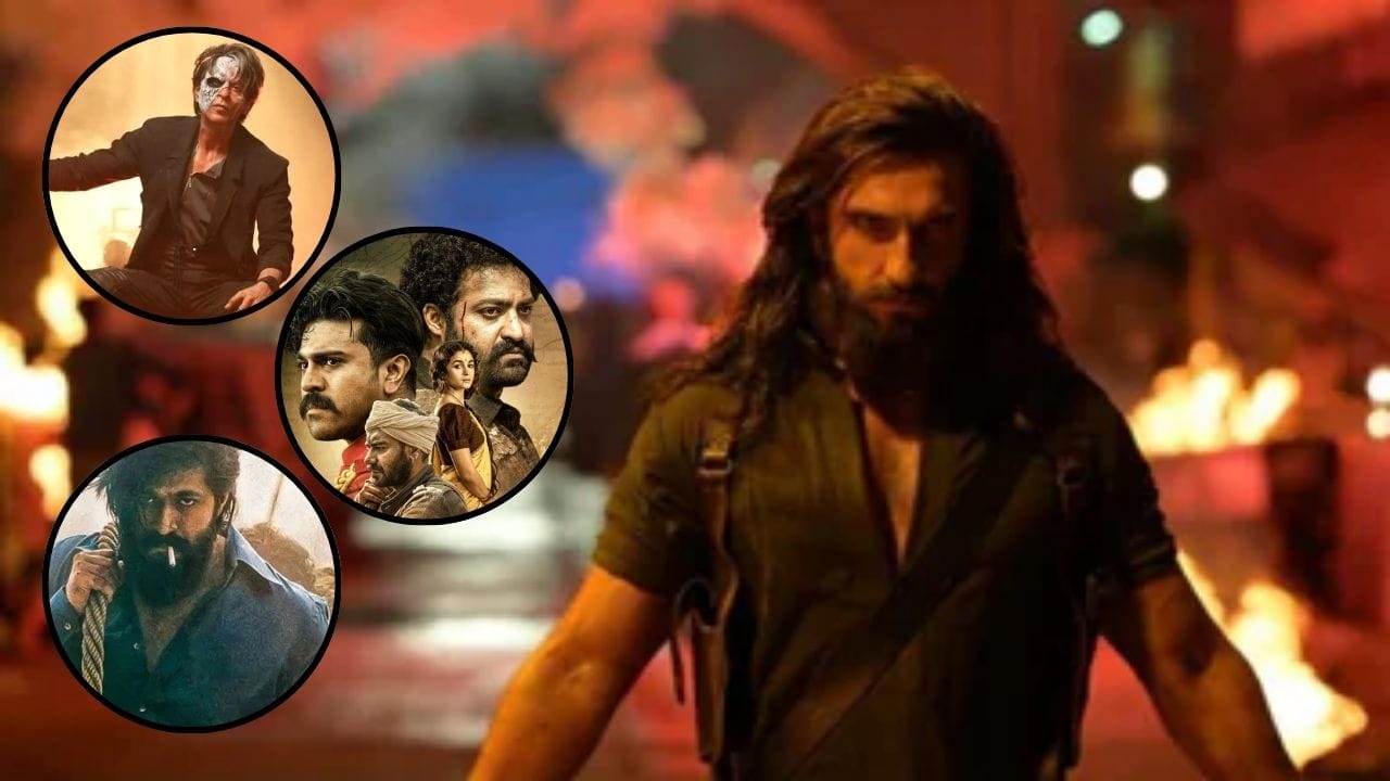 ‘ધુરંધર 2’ હવે માત્ર સફળતા સુધી સીમિત નથી, પરંતુ તે અન્ય મોટી ફિલ્મોના રેકોર્ડ તોડવાની તૈયારીમાં છે. ફિલ્મ પહેલેથી જ કેટલીક હિટ ફિલ્મોને પાછળ છોડી ચૂકી છે અને હવે તેની નજર ત્રણ મોટી ફિલ્મો પર છે: જવાન (કલેક્શન: 1163.82 કરોડ), KGF Chapter 2 (કલેક્શન: 1230 કરોડ), RRR (કલેક્શન: 1275.51 કરોડ) ફિલ્મને જો હજુ લગભગ 150 કરોડની વધારાની કમાણી મળી જાય, તો તે આ ત્રણેય ફિલ્મોને પાછળ છોડી શકે છે. નિષ્ણાતો માને છે કે બીજા વીકએન્ડમાં ફરી સારો રિસ્પોન્સ મળવાથી આ આંકડો સરળતાથી પાર થઈ શકે છે. (Image Credit- Social Media)