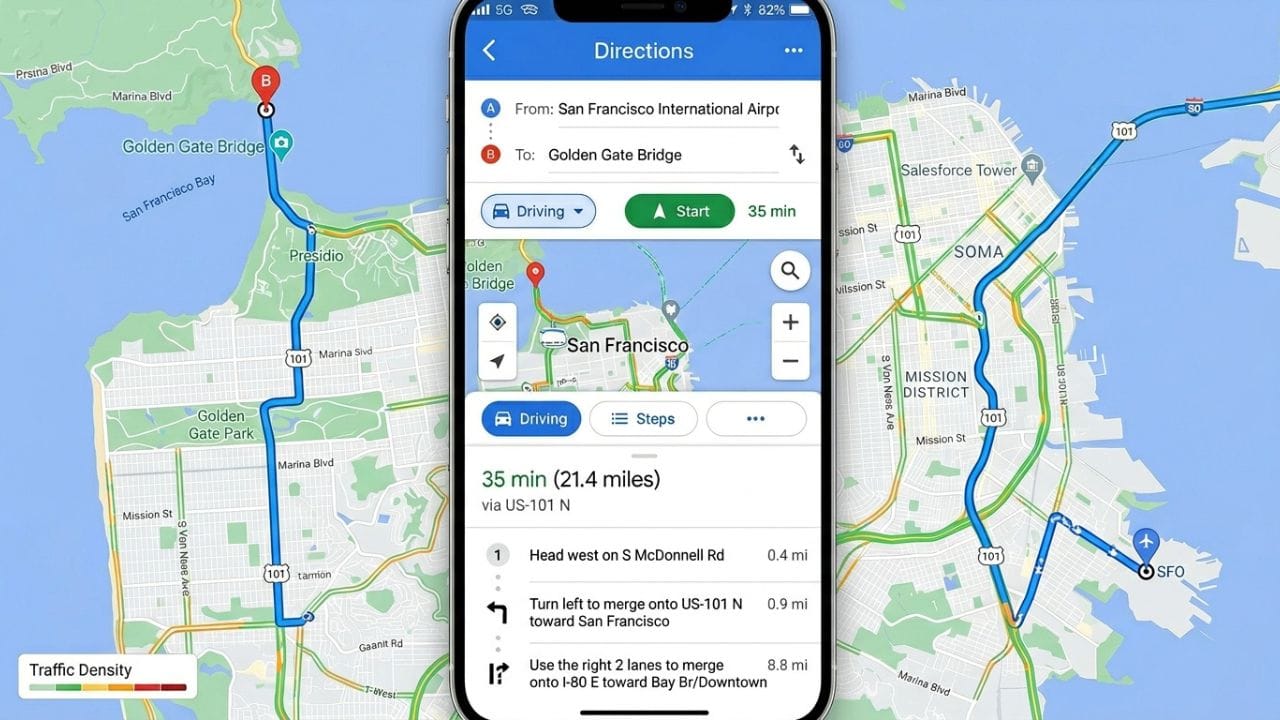 ભાગદોડ ભરેલી જિંદગીમાં શિસ્ત લાવશે આ ટૂલ: આજની ફાસ્ટ લાઈફમાં સમય જ સૌથી મોટી મૂડી છે. ગૂગલ મેપ્સનું આ નાનું દેખાતું ફીચર તમારી લાઈફને ખૂબ જ સરળ અને શિસ્તબદ્ધ બનાવી શકે છે. તમારે હવે દર પાંચ મિનિટે મેપ્સ ખોલીને ટ્રાફિક ચેક કરવાની જરૂર નથી, ગૂગલ પોતે જ તમારા ટાઈમ કીપરની ભૂમિકા ભજવશે અને તમને સુરક્ષિત અને સમયસર પહોંચાડવામાં મદદ કરશે.
