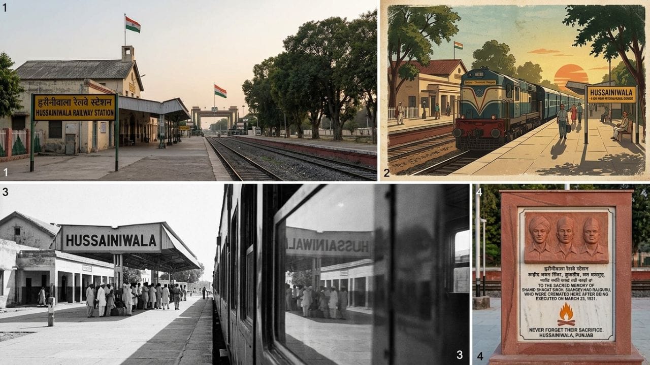 સ્ટેશનનો ઇતિહાસ અને મહત્વ: આ સ્ટેશનનો ઇતિહાસ ભારત પાકિસ્તાનના ભાગલા સાથે જોડાયેલો છે. 1947 પહેલા આ રેલ માર્ગ બંને દેશોને જોડતો હતો અને અહીંથી નિયમિત ટ્રેનો દોડતી હતી. ભાગલા પછી આ રૂટ બંધ થઈ ગયો અને સ્ટેશનનું મહત્વ ઓછું થઈ ગયું. જોકે, પાછળથી આ સ્થળને શહીદ સ્મારક તરીકે વિકસાવવામાં આવ્યું. આજે પણ અહીં આવનારા લોકો માત્ર મુસાફરી માટે નહીં પણ દેશના વીર સપૂતોને નમન કરવા માટે આવે છે. ભારતભરમાં આવું બીજું કોઈ રેલવે સ્ટેશન નથી જે આટલું ઓછું ઉપયોગમાં લેવાતું હોવા છતાં આટલું સન્માન ધરાવતું હોય.