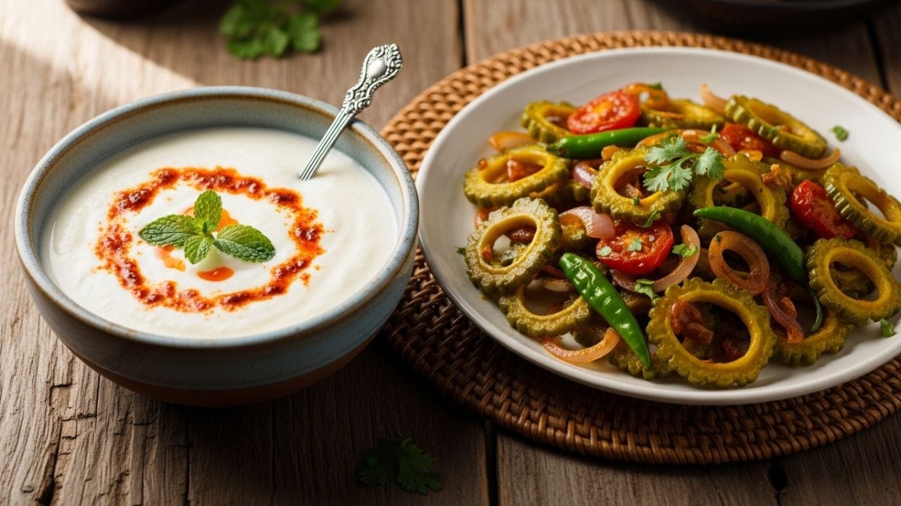 દહીં અને કારેલા કેમ ન ખાવા જોઈએ: આયુર્વેદમાં કારેલા અને દહીંને એકબીજાથી વિપરીત ગુણોવાળા માનવામાં આવે છે. આ બંનેને સાથે ખાવાથી વાયુ પિત્ત અને કફનું અસંતુલન થઈ શકે છે જે પાચન સંબંધી ગંભીર તકલીફો ઊભી કરી શકે છે.