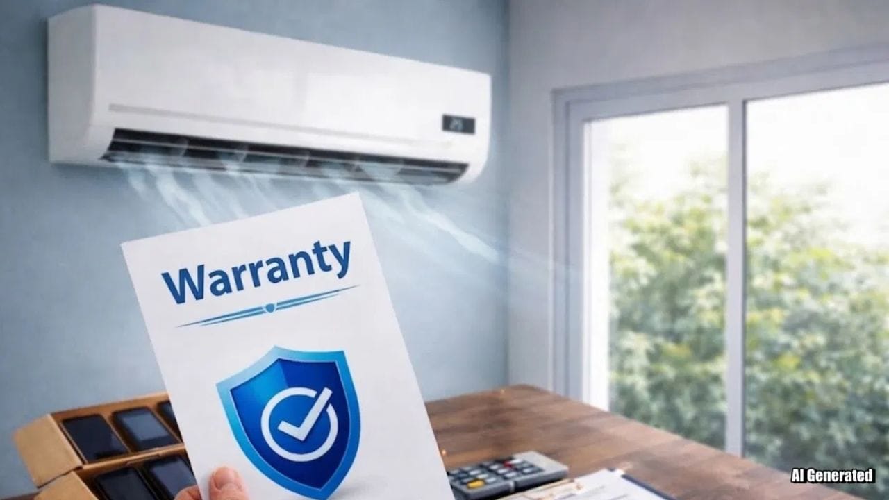 ઉનાળાની ઋતુ આવી ગઈ છે, અને તમે આ વર્ષે નવું એર કંડિશનર ખરીદવાનું વિચારી રહ્યા હશો. જો કે, નવું AC શોધતી વખતે, શું તમે ફક્ત તેમાં આપવામાં આવતી સુવિધાઓ અને તમને મળી રહેલી ડિલ પર ધ્યાન કેન્દ્રિત કરો છો? જો એમ હોય, તો તમે ફક્ત અડધું કામ કરી રહ્યા છો. પ્રક્રિયા ખરેખર ત્યારે જ પૂર્ણ થાય છે જ્યારે - સુવિધાઓ અને ડિલ ઉપરાંત - તમે એર કંડિશનર સાથે આવતી વિવિધ પ્રકારની વોરંટી પર પણ ધ્યાન આપો છો. (ફોટો ક્રેડિટ-સોશિયલ મીડિયા)