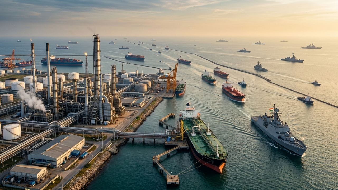 ભારત સરકાર અવારનવાર ખાનગી કંપનીઓને બદલે સીધા બીજા દેશની સરકાર (જેમ કે ઇરાક, રશિયા કે સાઉદી અરેબિયા) સાથે કરાર કરે છે. આનાથી વચેટિયાઓનું કમિશન બચે છે અને બે દેશ વચ્ચેના સારા સંબંધો તેલના પુરવઠાને સુરક્ષા પૂરી પાડે છે. લાલ સમુદ્ર (Red Sea) કે સ્ટ્રેટ ઓફ હોર્મુઝ જેવા ખતરનાક રસ્તાઓ પરથી તેલ લાવવા માટે ભારત 'મિશન બેઝ્ડ ડિપ્લોયમેન્ટ' (Mission Based Deployment) કરે છે. ભારતીય નૌસેનાના યુદ્ધ જહાજો આપણા ઓઈલ ટેન્કરોની સાથે ચાલે છે, જેથી કોઈ વિદેશી તાકાત કે આતંકવાદી સંગઠન આપણા ઈંધણને રોકી ન શકે.