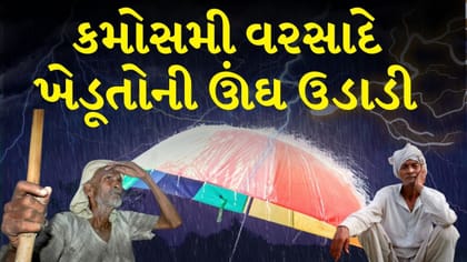 કમોસમી વરસાદથી ખેડૂત ચિંતિત, કેરી સહિત પાક પર સંકટ!