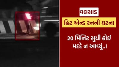 Valsad : બલીઠામાં હિટ એન્ડ રનની ઘટના, NH48 પર રાહદારીનું મોત, 20 મિનિટ મદદ વગર રસ્તા પર પડી રહ્યો, જુઓ Video