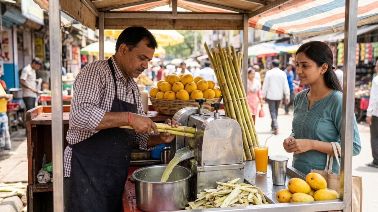 બીજી તરફ, કેરીના રસ માટે પલ્પ મશીન અથવા હેવી મિક્સર અને એક ડીપ ફ્રીઝર (સ્ટોરેજ માટે) જરૂરી છે, જેનો ખર્ચ ₹30,000 થી ₹50,000 સુધી થાય છે. આમ, કુલ ₹1.5 લાખ થી ₹2 લાખના રોકાણમાં એક આધુનિક જ્યુસ સેન્ટર શરૂ કરી શકાય છે. ગ્રાહકોને આકર્ષવા માટે ગુણવત્તા સાથે સમજૂતી ન કરવી જોઈએ.