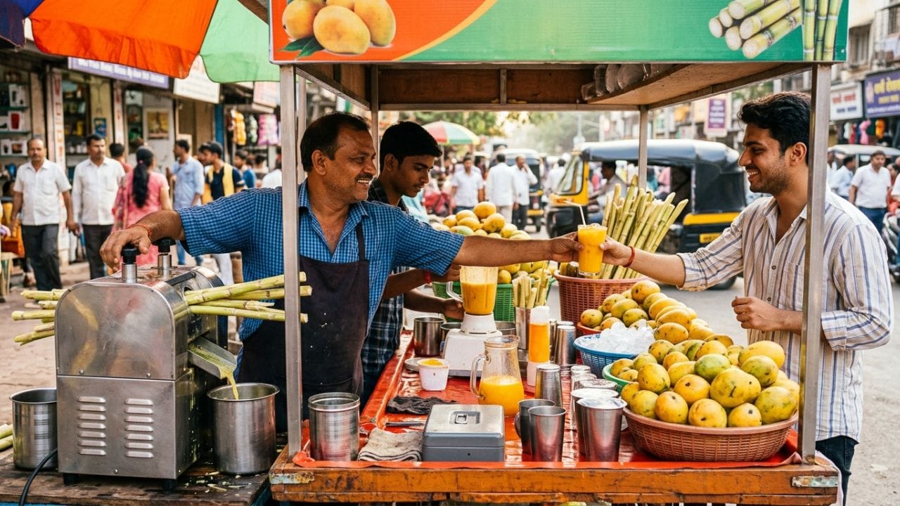 કોઈપણ ખાણી-પીણીના બિઝનેસમાં 'લોકેશન' સૌથી મહત્વનું પાસું છે. શેરડી અને કેરીના રસનો સ્ટોલ અથવા શોપ એવા વિસ્તારમાં હોવી જોઈએ કે, જ્યાં લોકોની અવરજવર વધુ હોય. મેઈન રોડ, શાકભાજી માર્કેટ, બસ સ્ટેન્ડ કે બગીચા પાસે આ બિઝનેસ ઝડપથી ચાલે છે.