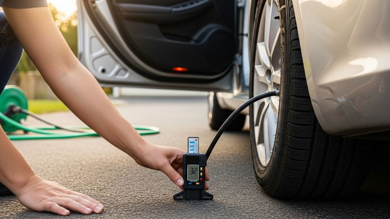 ટાયર ફાટવાનું એક મુખ્ય કારણ હવાનું દબાણ યોગ્ય ન હોવું છે. કેટલાક લોકો ટાયરમાં જરૂર કરતાં વધારે હવા ભરી દે છે, જે ઉનાળાની ગરમીમાં જોખમ વધારશે. તાપમાન વધે ત્યારે ટાયરની અંદર દબાણ વધી શકે છે અને ટાયર ફાટવાની શક્યતા રહે છે. બીજી તરફ, હવા ઓછી હોય તો ટાયર પર વધુ ભાર પડે છે, જેના કારણે ગરમી અને ઘસારો બંને વધી જાય છે. ( Credits: AI Generated )