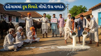 Breaking news: ગાંધીનગરના દહેગામમાં દૂધ વિવાદે લીધો ઉગ્ર વળાંક, પશુપાલકો દ્વારા 19 માર્ચે દહેગામ બંધ, જુઓ વીડિયો