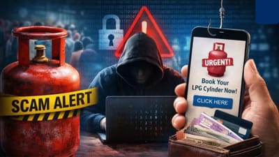 મધ્ય પૂર્વમાં ચાલી રહેલા તણાવની અસર હવે ભારતમાં પણ દેખાવા લાગી છે. ઘણા શહેરોમાં કોમર્શિયલ LPG સિલિન્ડરનો પુરવઠો ખોરવાઈ જવાથી, રેસ્ટોરન્ટ અને હોટેલ માલિકો મોટી મુશ્કેલીઓનો સામનો કરી રહ્યા છે. આ દરમિયાન, ઘણી જગ્યાએ ઘરેલુ ગેસ સિલિન્ડર માટે લાંબી કતારો પણ લાગી છે. આ પરિસ્થિતિનો લાભ ઉઠાવીને, સાયબર છેતરપિંડી કરનારાઓ સક્રિય થઈ ગયા છે. જનતાને ચેતવણી જાહેર કરીને, પોલીસે લોકોને ગેસ સિલિન્ડર બુકિંગના બહાને મળતા છેતરપિંડીભર્યા કોલ, મેસેજ અથવા લિંક્સ સામે સતર્ક રહેવાની સલાહ આપી છે. (ફોટો ક્રેડિટ-સોશિયલ મીડિયા)