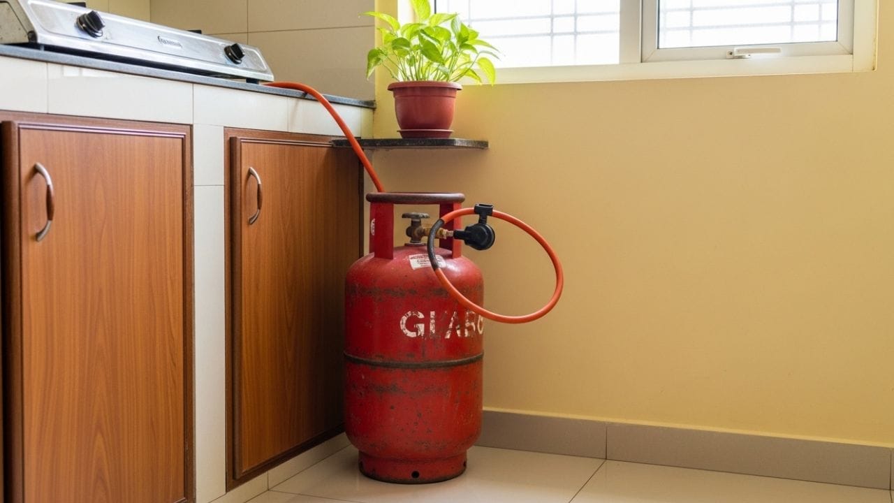 જ્યાં તમે તમારા ગેસ સિલિન્ડર અને ચૂલો રાખો છો ત્યાં હંમેશા સ્વચ્છતા રાખો. ગંદકી નકારાત્મક ઉર્જાને આકર્ષે છે. આનાથી વાસ્તુ ખામીઓ થવાની શક્યતા વધી જાય છે, પરંતુ તે ઘરના સભ્યોના સ્વાસ્થ્ય પર પણ પ્રતિકૂળ અસર કરી શકે છે. (ફોટો ક્રેડિટ-AI Image)