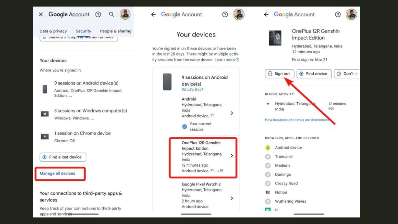 આ બાદ ડિવાઈઝ વાળા ટેબ પર જાઓ અને બધા ઉપકરણોને મેનેજ ઓલ ડિવાઈઝ પર ક્લિક કરો. (ફોટો ક્રેડિટ-સોશિયલ મીડિયા)