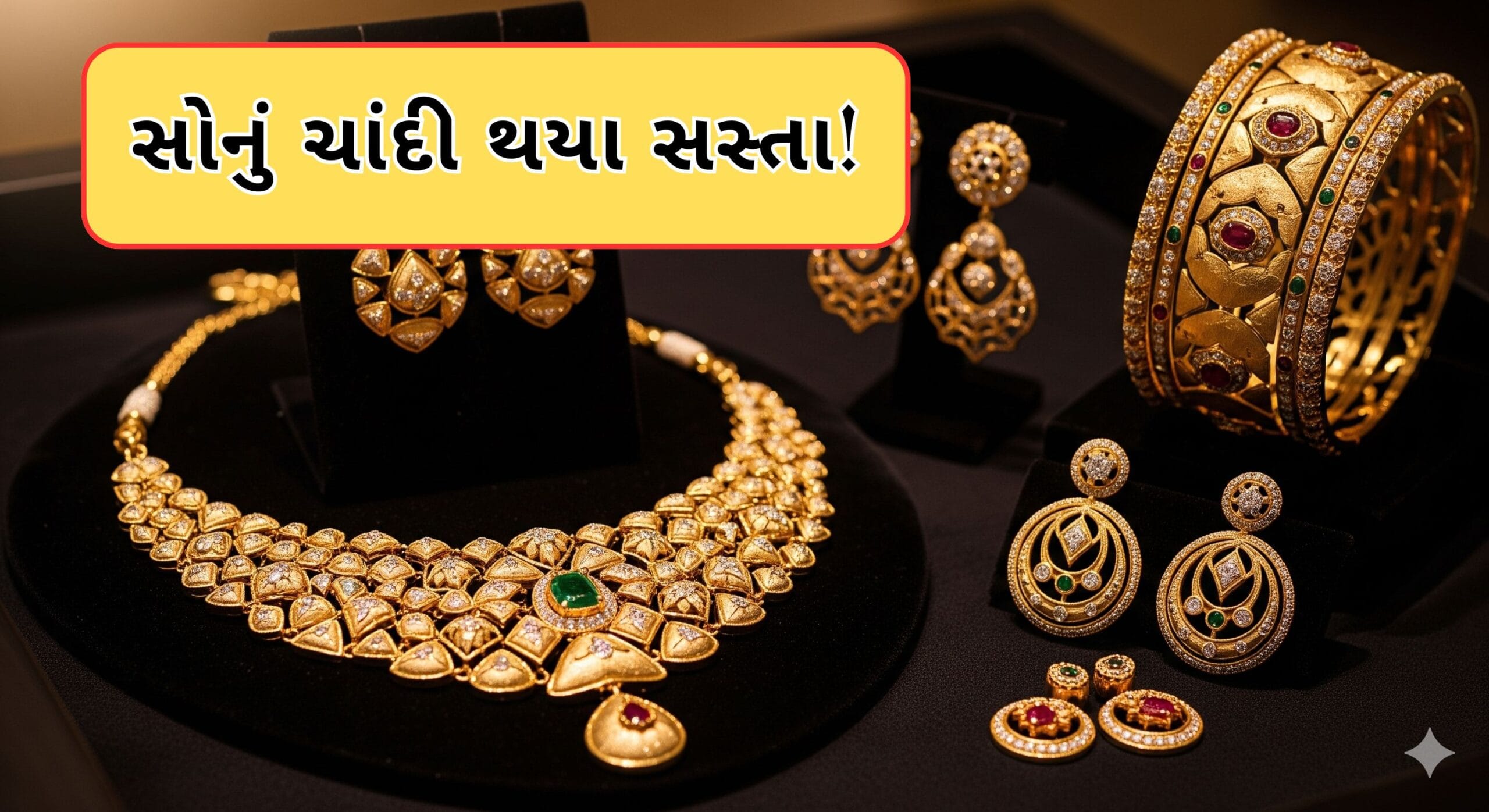 સોનાના ભાવ સોમવારે ઘટ્યા છે. 16 ફેબ્રુઆરીની સવારે, રાજધાની દિલ્હીમાં 24 કેરેટ સોનાનો ભાવ પ્રતિ 10 ગ્રામ ₹157,890 પર પહોંચી ગયો. મુંબઈમાં, ભાવ પ્રતિ 10 ગ્રામ ₹157,740 છે. શુક્રવારે, દિલ્હી બુલિયન બજારમાં સોનાનો ભાવ ₹2,400 અથવા 1.5 ટકા ઘટીને ₹1,58,500 પ્રતિ 10 ગ્રામ થયો.(Image Credit-Google)

