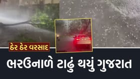 ગુજરાતમાં ભર ઉનાળે વરસાદ અને કરા પડ્યા