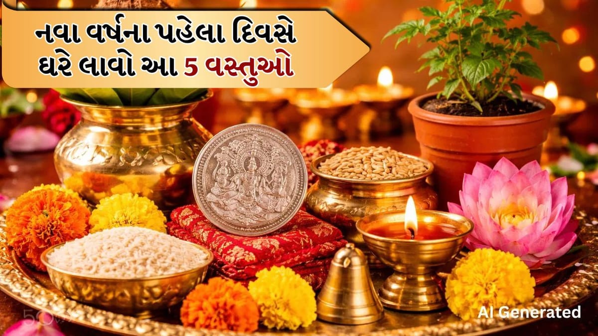 Hindu New Year 2026: હિન્દુ નવા વર્ષના પહેલા દિવસે આ 5 વસ્તુઓ ઘરે લાવો, દેવી લક્ષ્મીજી કૃપા આખા વર્ષ દરમિયાન વરસાવશે!