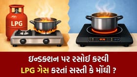 ઇન્ડક્શન પર રસોઈ કરવી LPG ગેસ કરતાં સસ્તી પડે કે મોંઘી?