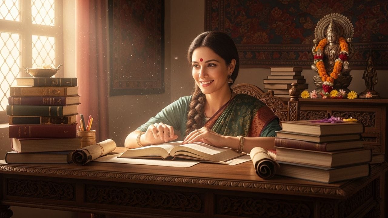 અંકશાસ્ત્ર મુજબ 3 નંબર (3, 12, 21 અથવા 30 તારીખે જન્મેલા લોકો) વિદ્યા લક્ષ્મી સાથે સંકળાયેલો છે, આવા લોકો જ્ઞાન અને સર્જનાત્મકતા સાથે જોડવામાં આવે છે. આવા લોકો શીખવાની અને નવી વસ્તુઓ સમજવાની ઉત્સુકતા ધરાવે છે. તેઓ પોતાનું જ્ઞાન અને વિચારો બીજાઓ સાથે વહેંચે ત્યારે વધુ પ્રભાવશાળી બનતા હોય છે. ( Credits: AI Generated )