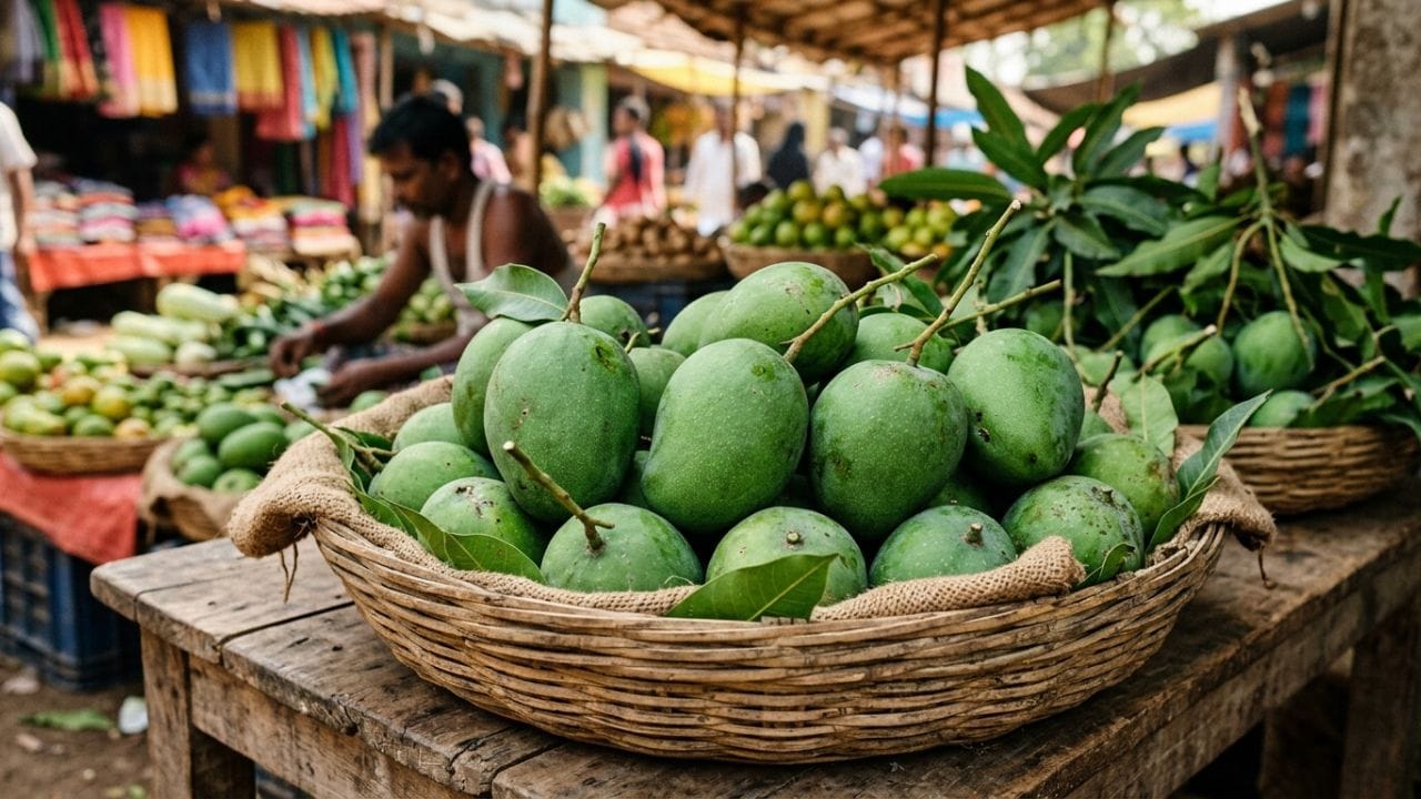 ઉનાળાની ઋતુ શરૂ થતાની સાથે જ બજારમાં કાચી કેરી મળવાની શરૂઆત થઈ ગઈ છે. સ્વાદમાં ખાટી અને ચટપટી કાચી કેરીનો ઉપયોગ ચટણીથી લઈને અથાણાં બનાવવા સુધી કરવામાં આવે છે. કાચી કેરીમાં ભરપૂર માત્રામાં વિટામિન C, ફાઈબર અને એન્ટી-ઓક્સિડન્ટ્સ હોય છે. એવામાં જો કાચી કેરીનું સેવન મર્યાદિત માત્રામાં કરવામાં આવે તો તે સ્વાસ્થ્યને અનેક રીતે ફાયદો પહોંચાડી શકે છે. 