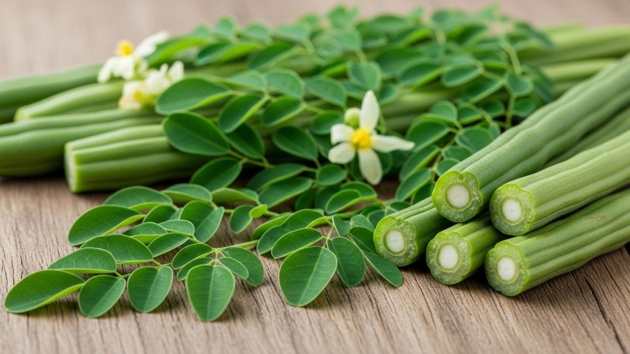 મોરિંગાના પાંદડામાં આયર્ન, કેલ્શિયમ, વિટામિન A, વિટામિન C અને પ્રોટીન જેવા મહત્વના પોષક તત્વો હોય છે. આ તત્વો શરીરને તાકાત આપે છે, રોગોથી બચવામાં મદદ કરે છે અને કમજોરી ઘટાડે છે. ઘણી વાર યોગ્ય ખોરાક છતાં થાક લાગે છે કારણ કે શરીરમાં પોષક તત્વોની અછત હોય છે. મોરિંગા આ અછત પૂરી કરવામાં મદદરૂપ બને છે. ( Credits: AI Generated )