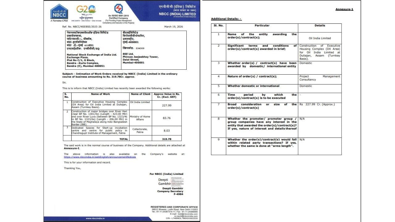 બીજો મહત્વપૂર્ણ પ્રોજેક્ટ Ministry of Home Affairs તરફથી મળ્યો છે, જેમાં ભારત-બાંગ્લાદેશ બોર્ડર પાસે રોડ નિર્માણ કાર્ય સામેલ છે. આ પ્રોજેક્ટ મેઘાલય રાજ્યમાં હાથ ધરાશે અને તેની અંદાજિત કિંમત રૂ. 83.76 કરોડ છે. આ પ્રોજેક્ટ રાષ્ટ્રીય સુરક્ષા અને ઇન્ફ્રાસ્ટ્રક્ચર વિકાસ માટે મહત્વપૂર્ણ છે.