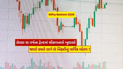 CNBC Awaaz ની આ ખાસ રિસર્ચ આધારિત રિપોર્ટ મુજબ છેલ્લા 10 વર્ષમાં 8 વખત નિફ્ટીએ જાન્યુઆરીથી માર્ચ દરમિયાન પોતાનો વાર્ષિક બોટમ બનાવ્યો છે. આ ઐતિહાસિક ટ્રેન્ડ સૂચવે છે કે વર્ષની શરૂઆત બજાર માટે ઘણી વખત નબળી રહે છે અને ત્યારબાદ સુધારો જોવા મળે છે.2026માં અત્યાર સુધી નિફ્ટી અંદાજે 5% તૂટયો છે. સાથે “Recovery from Day’s Low” દર્શાવે છે કે બજારમાં ઇન્ટ્રાડે રિકવરી પણ થઈ રહી છે. આથી સ્પષ્ટ થાય છે કે બજાર સંપૂર્ણ રીતે તૂટ્યું નથી, પરંતુ દબાણ હેઠળ છે. એટલે 2026નું બોટમ લાગી ગયું છે કે નહીં, તે અંગે હજી સ્પષ્ટતા નથી.