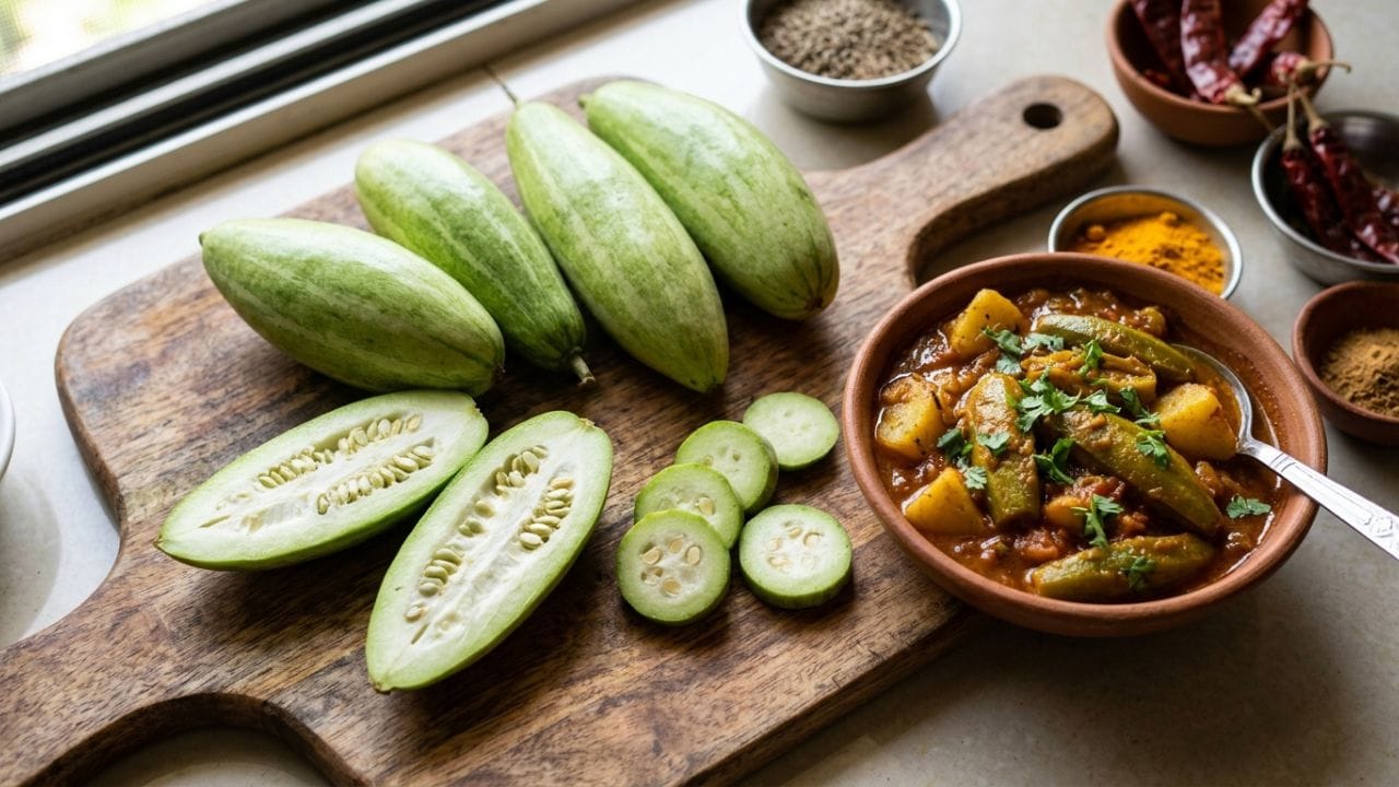 પરવળ (Pointed Gourd) વિટામિન A, C અને ફાઈબરથી ભરપૂર પરવળ ગ્લુકોઝ મેટાબોલિઝમમાં સુધારો કરે છે, જેનાથી શુગર લેવલ સંતુલિત રહે છે.