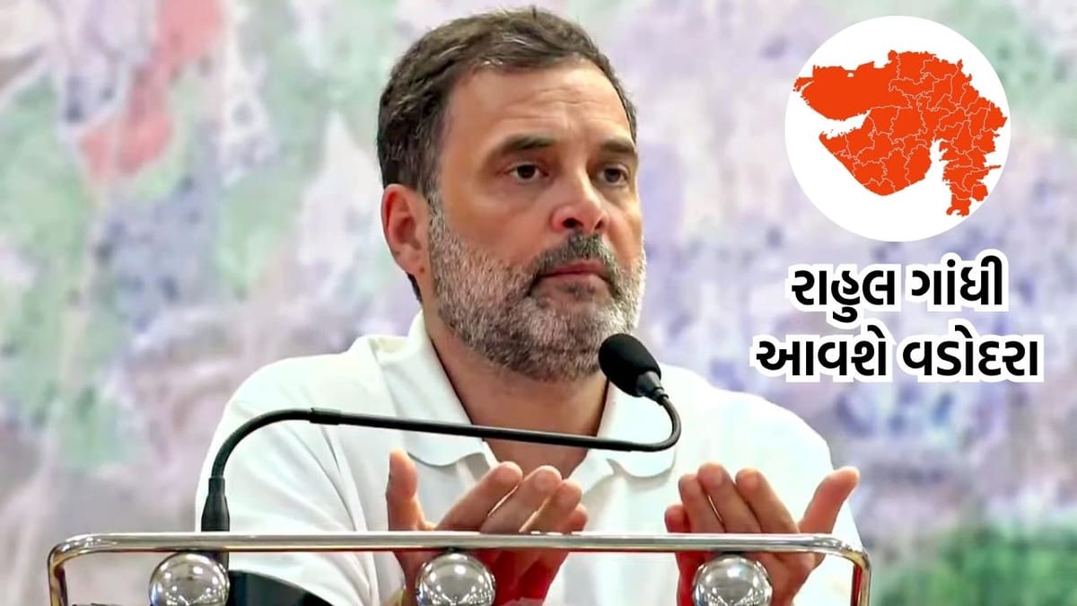 ભાજપના ગઢ ગણાતા વડોદરાની મુલાકાતે આવશે રાહુલ ગાંધી, આદિવાસી અધિકાર સંવાદ કાર્યક્રમમાં આપશે હાજરી